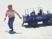Summer climbing sand dune